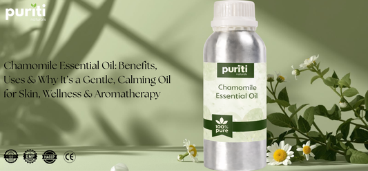 Chamomile Essential Oil: Benefits, Uses & Why It’s a Gentle, Calming Oil for Skin, Wellness & Aromatherapy