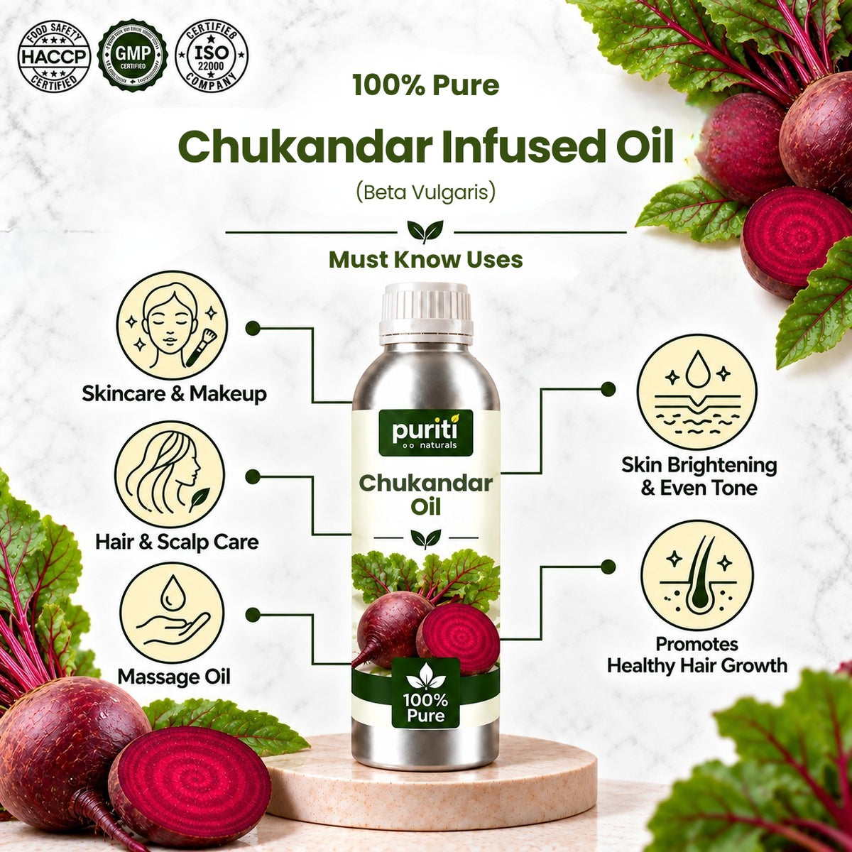 Chukandar Infused Oil